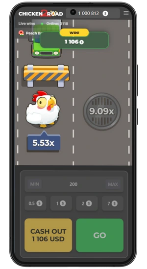 Winning a round in Chicken Road 2