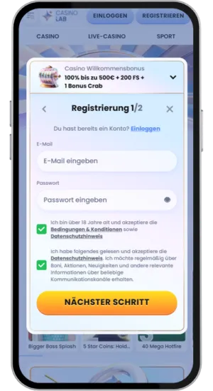 Einzahlung im Online-Casino