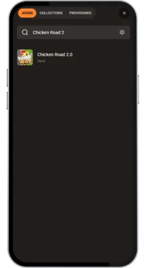 Interface do jogo Chicken Road 2