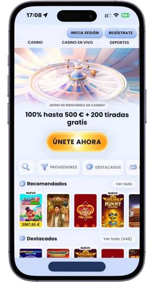 Abrir el sitio del casino en el navegador Safari en iPhone