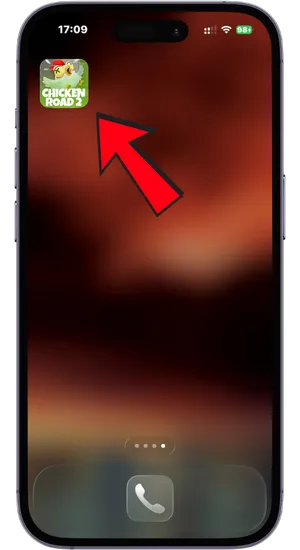 Confirmar la creación del acceso directo de Chicken Road 2 en iOS