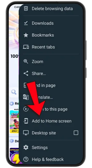 Sección de descarga de la app Chicken Road 2